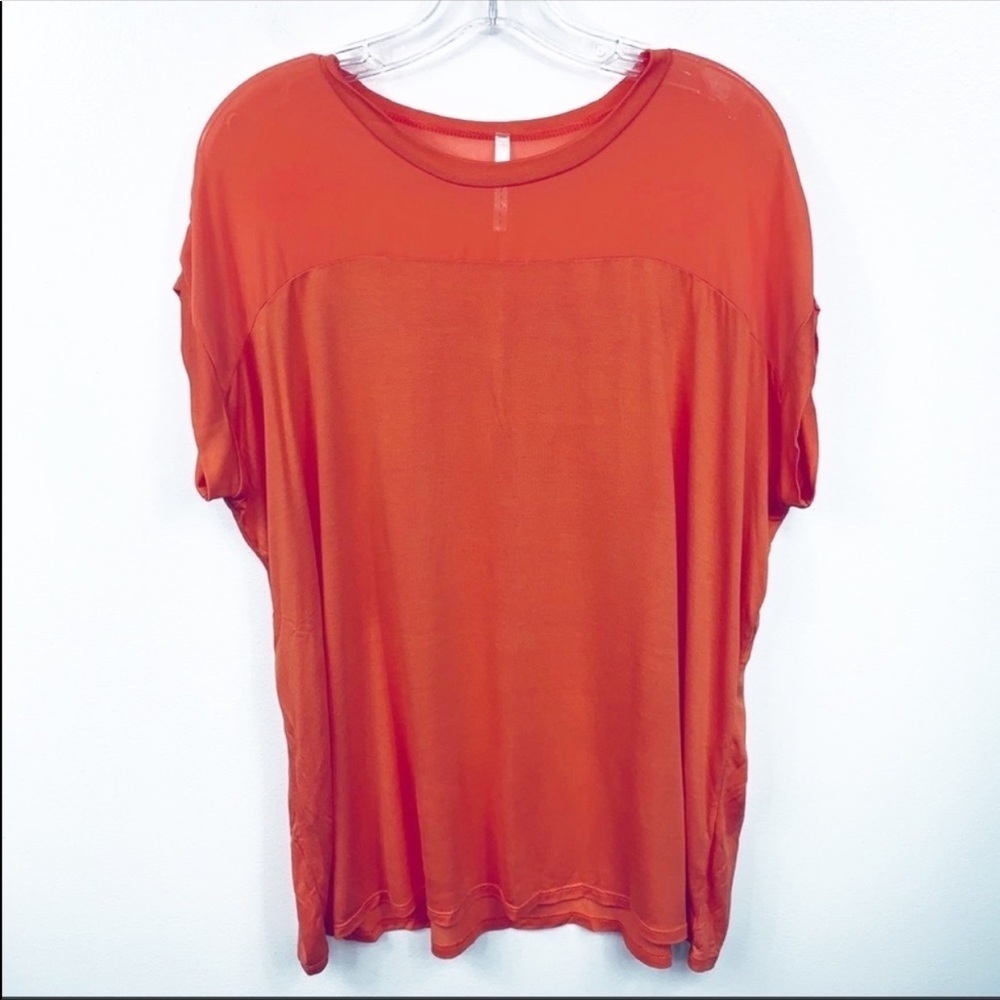 Pastels Boutique Orange Tunic Top Medium